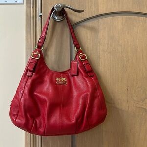 Vintage Coach Madison Maggie Leather Handbag #16503